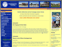 Tablet Screenshot of falkenbergschule-flensburg.de